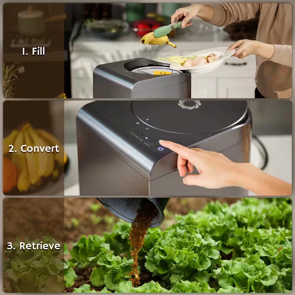 Revive Electric Kitchen Composter, 2.5L Capacity with Sharksden Trinity Blade