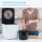 3 Liter White Kitchen Electric Composter Bin, with Auto- Cleaning Cycle