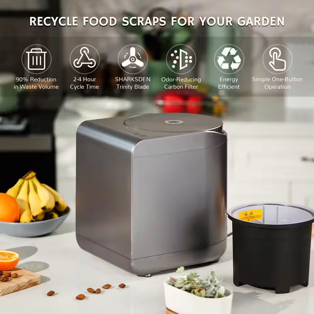 Revive Electric Kitchen Composter, 2.5L Capacity with Sharksden Trinity Blade