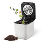 3 Liter White Kitchen Electric Composter Bin, with Auto- Cleaning Cycle